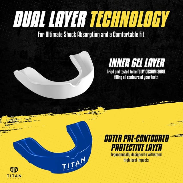 Detalle 2 de Titan Armour Gum Shield Dual-Layer 11+