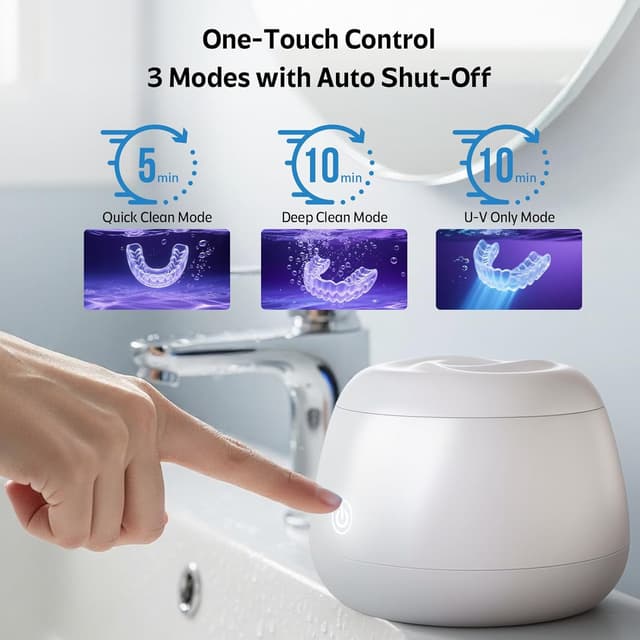 Thumbnail 4 de Ultrasonic Retainer Cleaner Machine 48kHz, 200ML 🪥