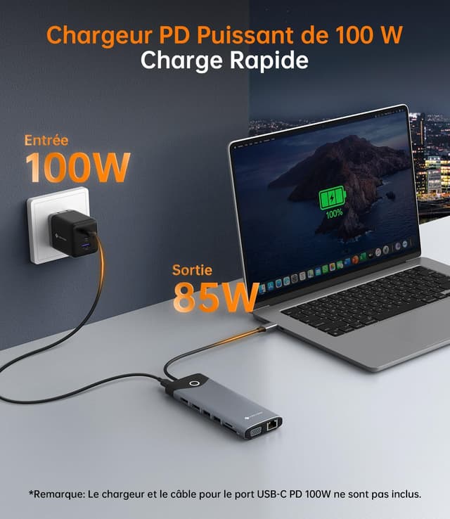 Thumbnail 5 de Station d’accueil USB-C NOVOO triple affichage 15 en 1