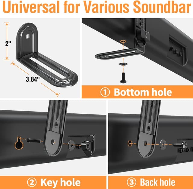 Thumbnail 4 de ELIVED Soundbar Mount 15 lbs
