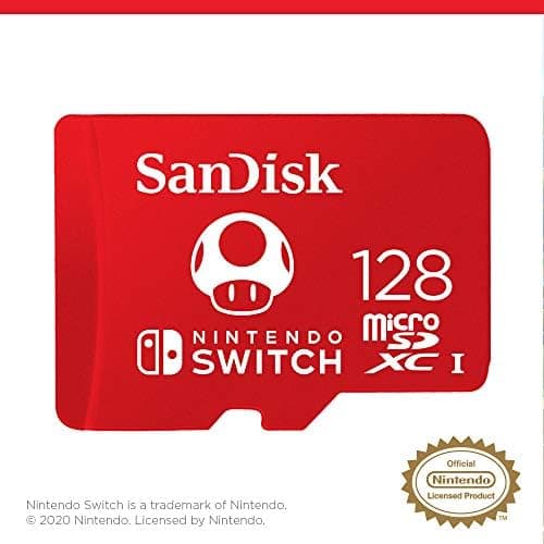 Detalle 2 de SanDisk Super Mario microSD 128GB Nintendo