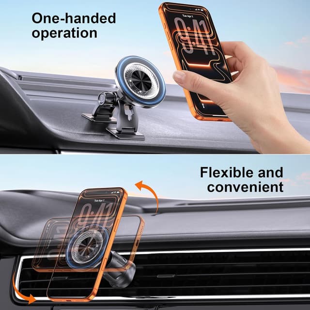 Thumbnail 5 de MOKPR Magsafe Car Mount 16 N52 magnets