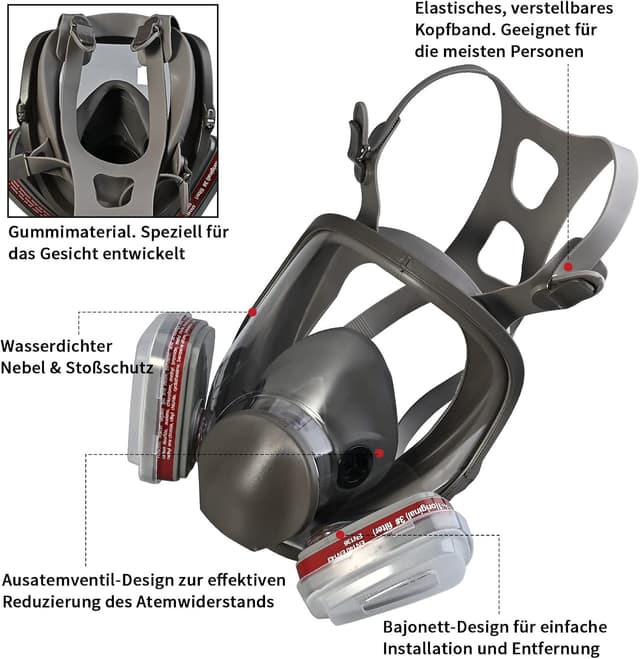Detalle 2 de Faburo Atemschutzmaske Set
