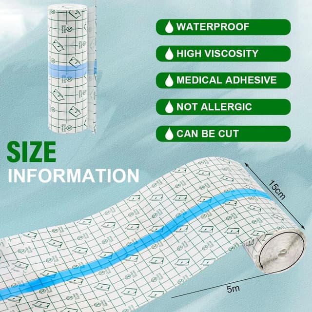 Thumbnail 3 de ACWOO Bandage adhésif transparent 15 cm x 5 m 🩹