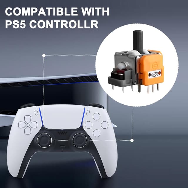 Thumbnail 4 de HLRAO 10PCS Hall-Effect Joysticks for PS5 Controller