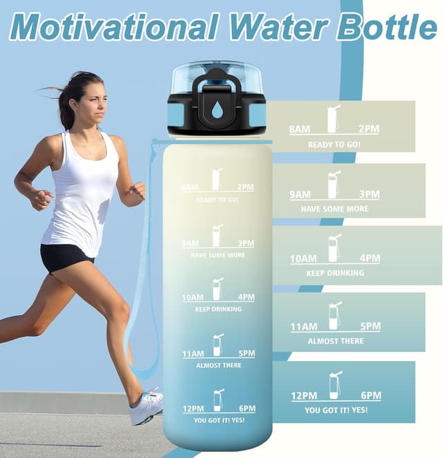 Thumbnail 3 de JAPORIA Borraccia 1 Litro con filtro e indicatore tempo 🚰