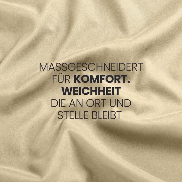 Thumbnail 6 de Spannbettlaken 180x200 cm in Beige – Utopia Bedding, 35 cm Taschen, gebürstete Polyester-Mikrofaser (OEKO-TEX)