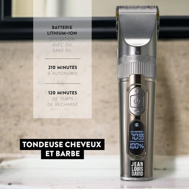 Detalle de Tondeuse digitale Jean Louis David 2 en 1