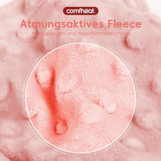 Detalle de comfheat Koliken- & Gas-Entlastungstummy-Wrap für Babys (0–3 Jahre) – beheizter Babybauchgürtel in Rosa