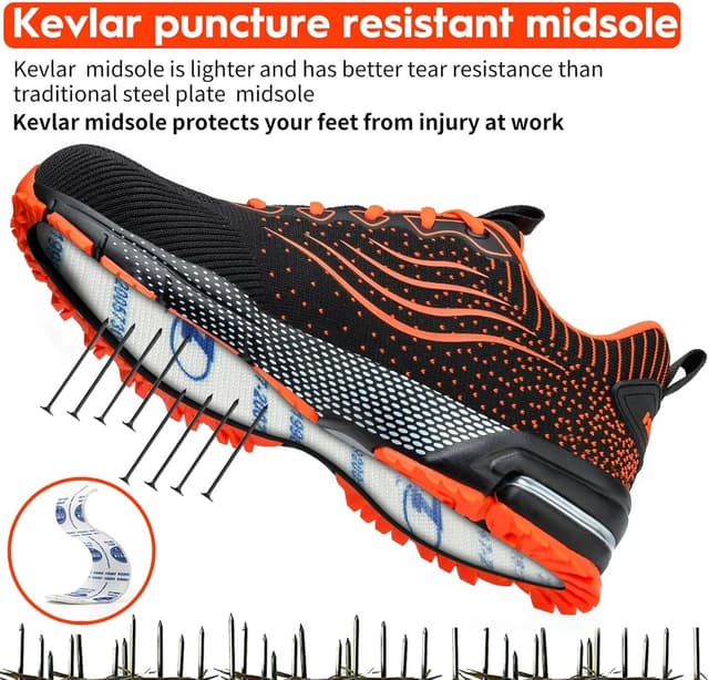 Thumbnail 4 de CYKYGGO Scarpe antinfortunistiche arancione