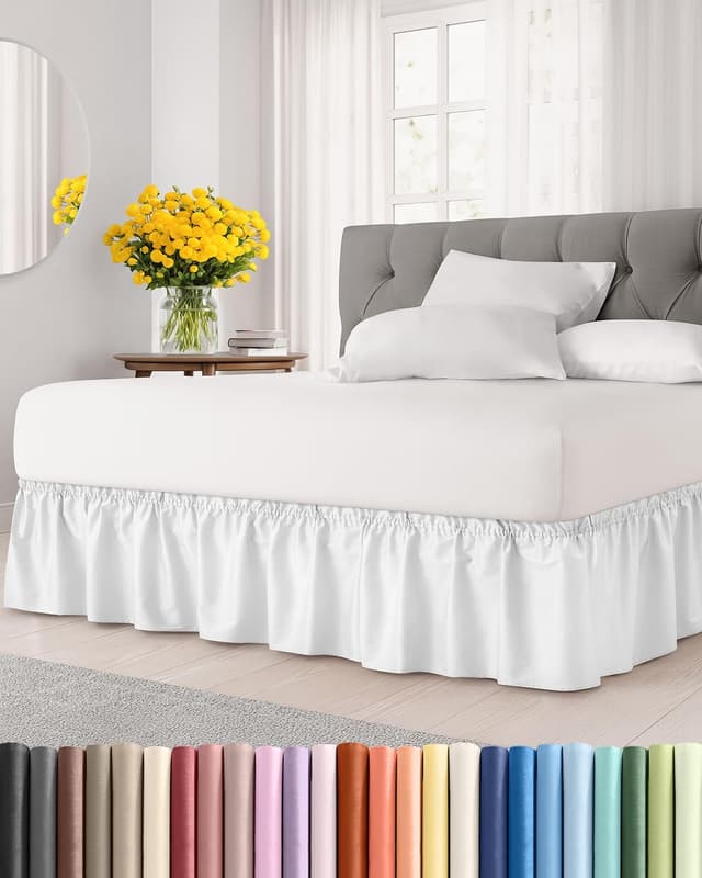 Detalle de Wrap Around Dust Ruffle Bed Skirt 15" drop