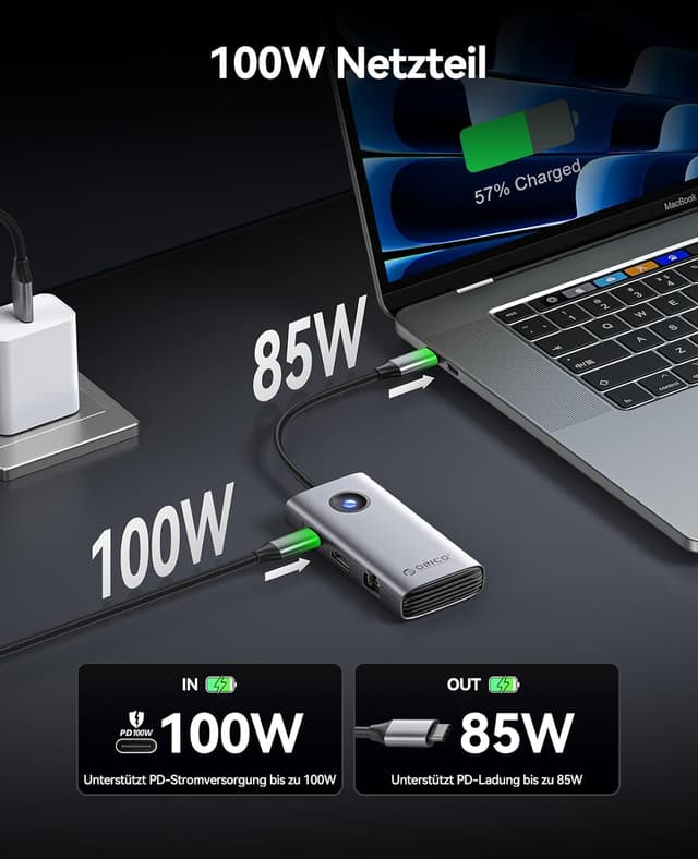 Thumbnail 5 de ORICO Docking Station 6 in 1 USB C Hub