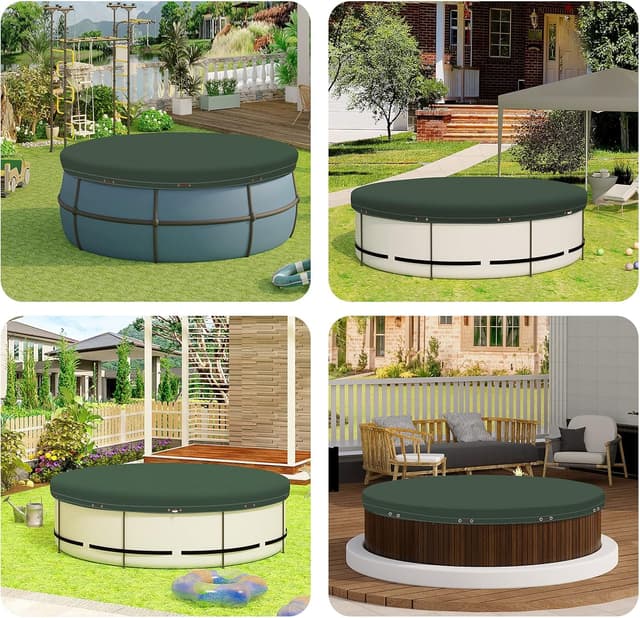 Detalle 2 de WOLTU Cobertor para Piscina Redonda Ø 420 cm 🏊♀