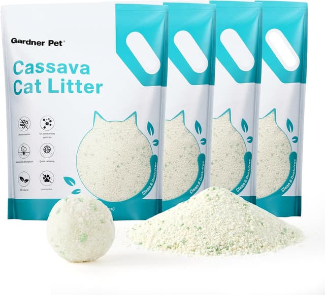 Detalle de Gardner Pet Cassava litter 4 kg clumping