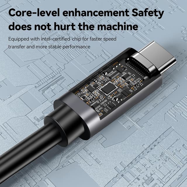 Detalle 1 de ConnBull Thunderbolt 5 Kabel 1m 240W