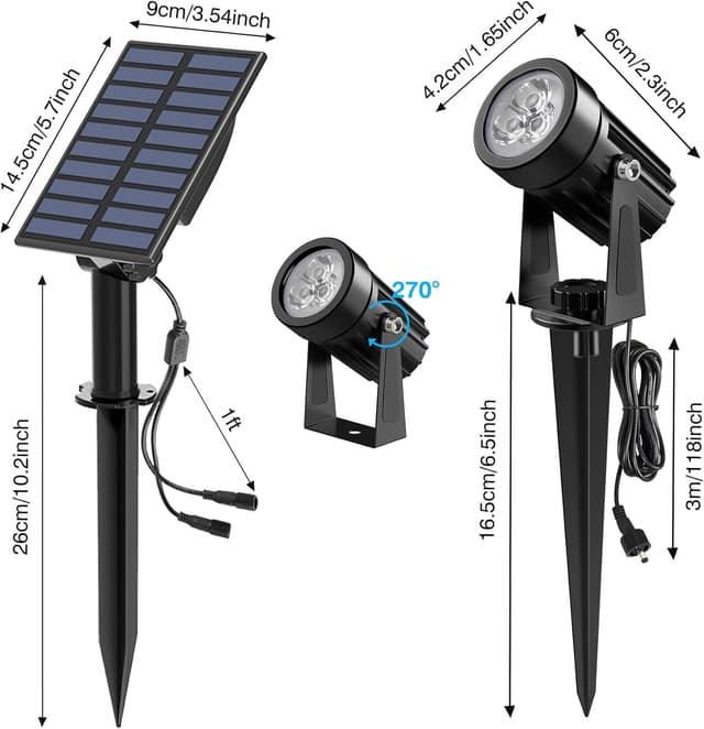 Thumbnail 3 de NATPOW Luces Solares LED Exterior Jardín