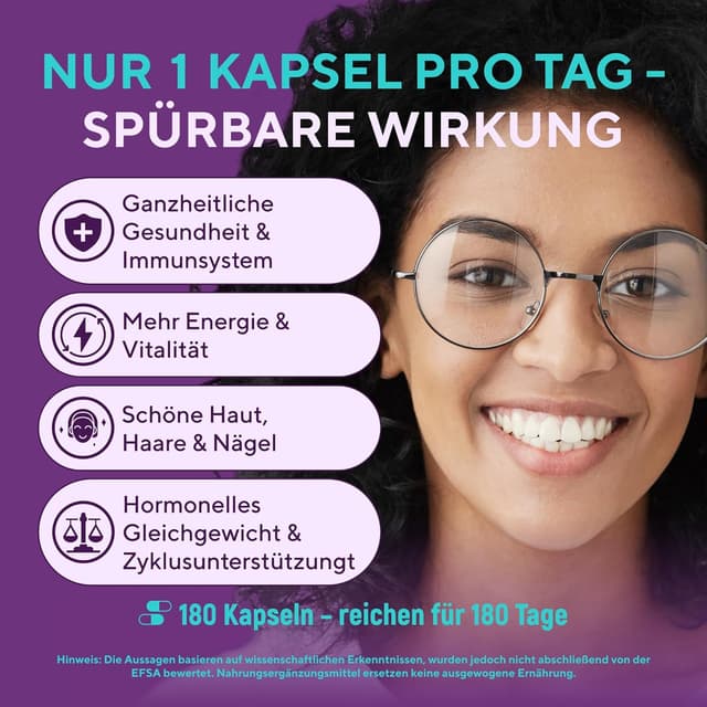 Detalle de SUPLINT Multivitamin 180 Kapseln für Frauen