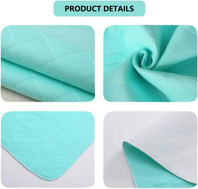 Detalle de Beedsooth Traversa impermeabile lavabile 70x90 cm, 4 strati ad alta assorbenza (verde)