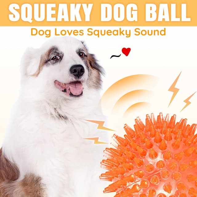 Detalle 2 de Ousiya Squeaky Dog Balls 6 pack 9cm