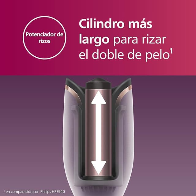 Detalle 2 de Philips BHB878/00 Rizador Automático con Tecnología Moisture Protect 💁♀