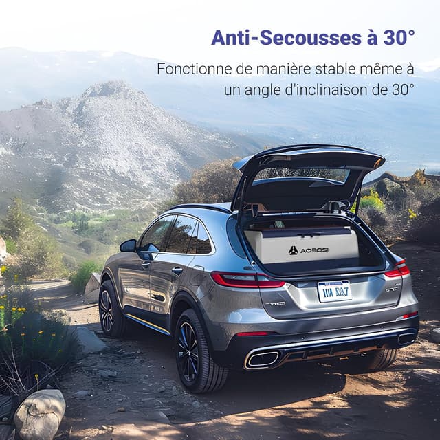 Thumbnail 6 de AAOBOSI Glaciere à compression 36 L électrique 12/24 V et 100–240 V (jusqu’à -20 °C à 20 °C) avec appli