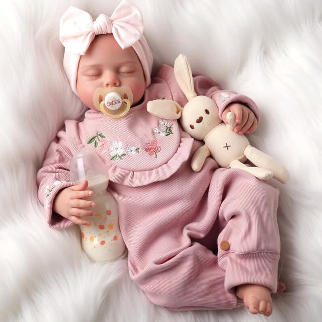 Thumbnail 6 de BABESIDE Lifelike Reborn Baby Doll (20 Inch) Sleeping Newborn-Style Doll for Kids 3+