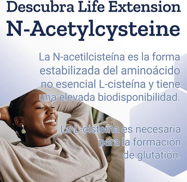 Thumbnail 3 de Life Extension N-Acetyl-Cysteine (NAC) 600mg 🌱 60 Cápsulas