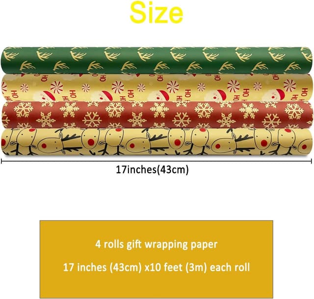 Detalle de LZRinue Christmas wrapping paper 43cm