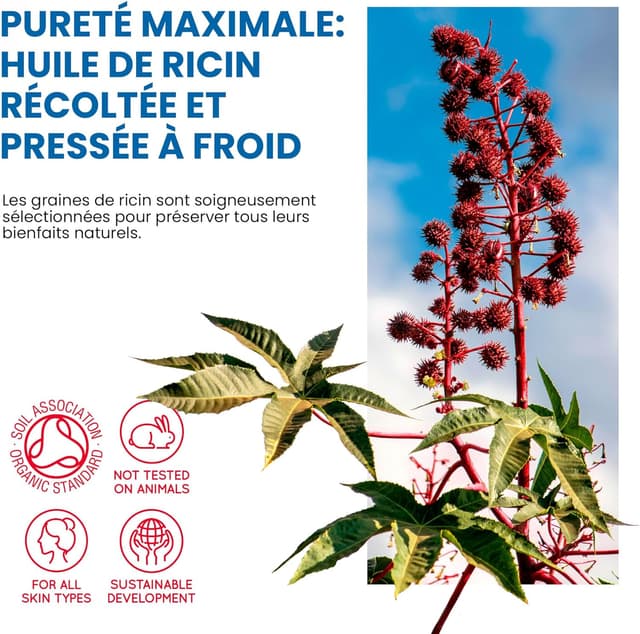 Thumbnail 6 de Huile de ricin bio 500 ml ⚙