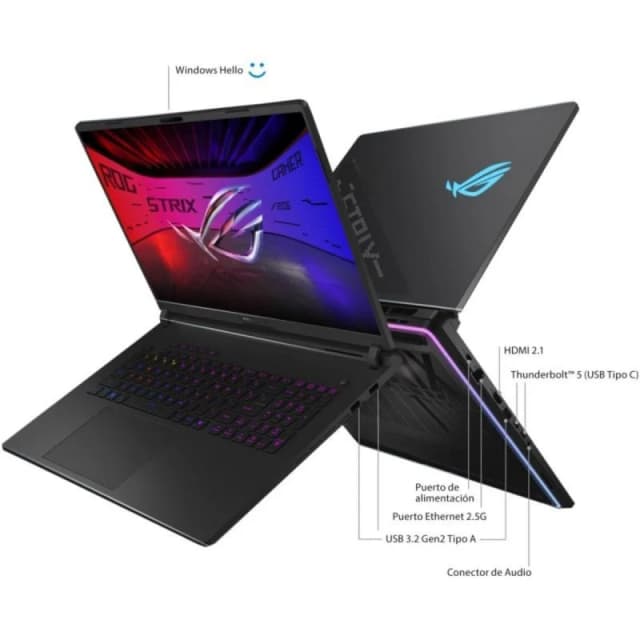 Detalle de ASUS ROG Strix SCAR 16 portátil gaming 16"