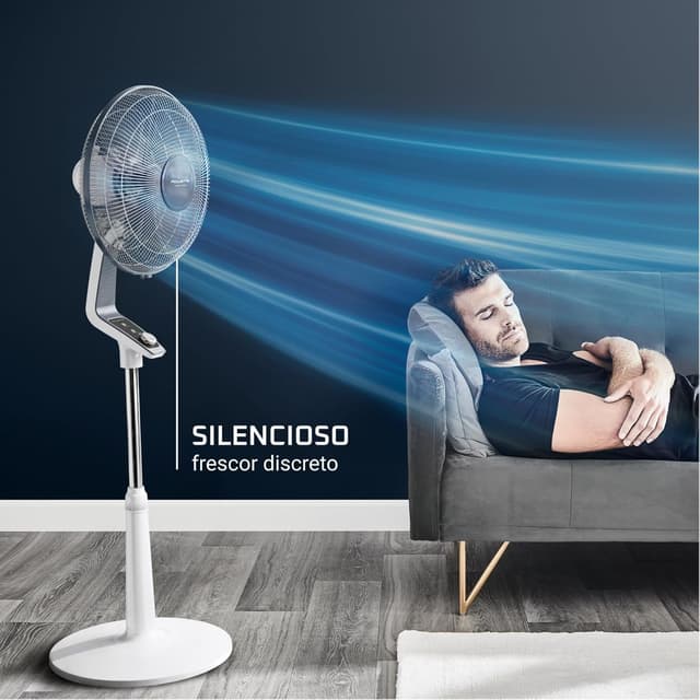 Detalle 1 de Rowenta Turbo Silence Extreme Ventilador de Pie Blanco 🌀