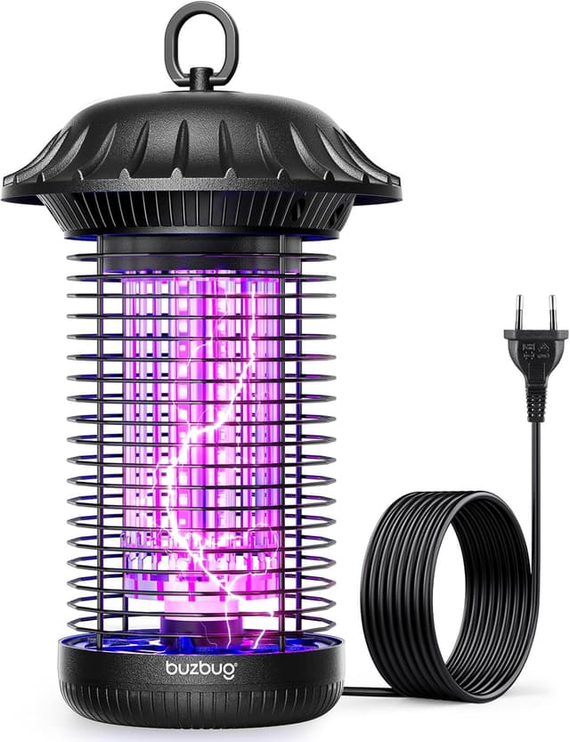 Detalle de Buzbug LED Insektenvernichter MO-008C mit Dual-Band-LED (365/395 nm) für innen & außen