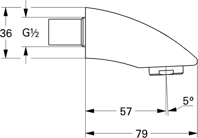 Detalle de GROHE Concetto Vástago 46231000