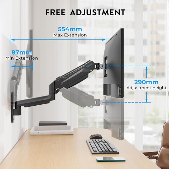 Thumbnail 5 de BONTEC Monitor Wandhalterung 9 kg