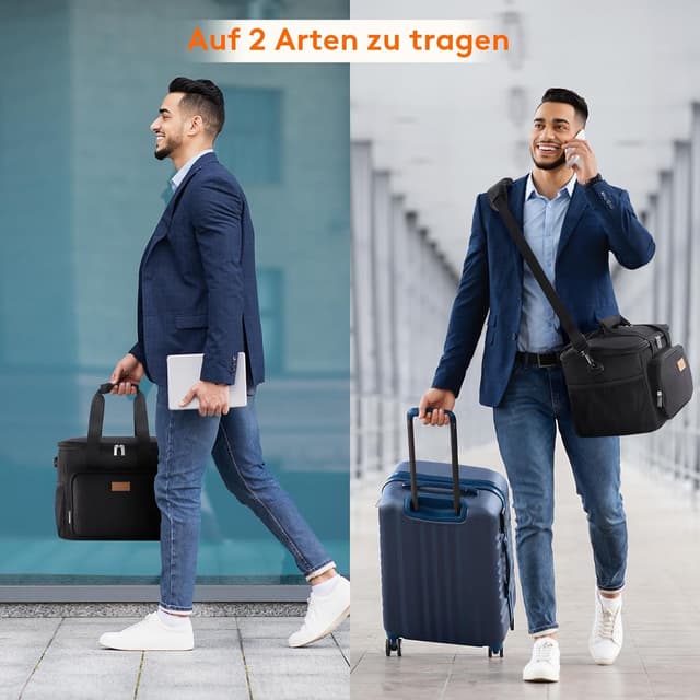 Detalle 2 de Lifewit 24L Kühltasche faltbar für bis zu 40 Dosen (klein) – wasserdichte Lunch- und Thermotasche