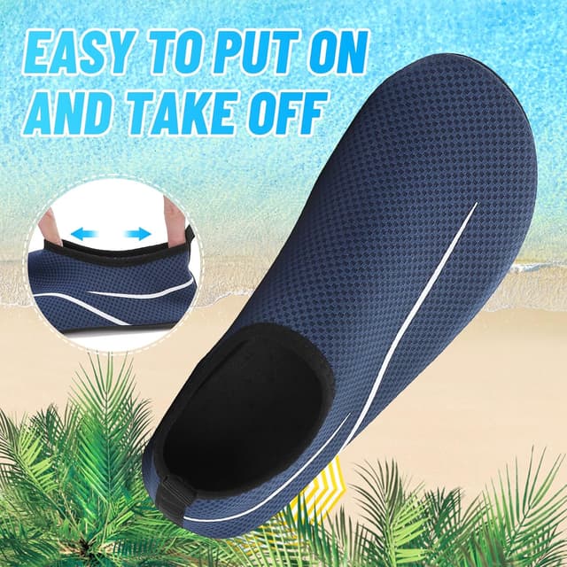 Detalle 2 de sportvibe Beach Water Shoes for Men & Women – breathable quick-dry aqua footwear for pool, surf and yoga