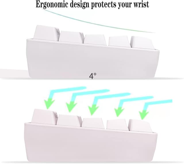 Detalle 2 de Snpurdiri 60 Prozent Gaming Tastatur mit RGB