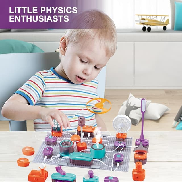 Detalle de Kit di costruzione elettronica RHD da 3 anni: 150 esperimenti e 53 componenti STEM