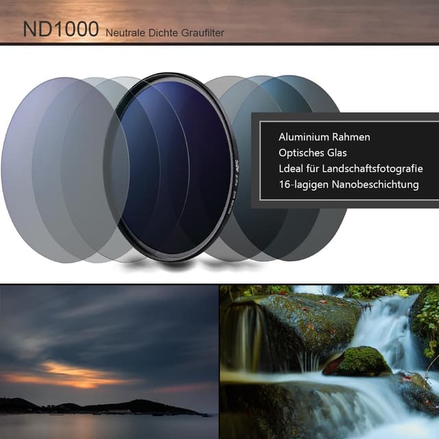 Detalle 2 de DolDer ND1000 Filter 72 mm für 10 Stops