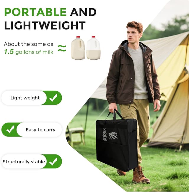 Thumbnail 5 de Hsundries 2 in 1 Aluminum Folding Camping Table with Chair — Portable Set 🎪