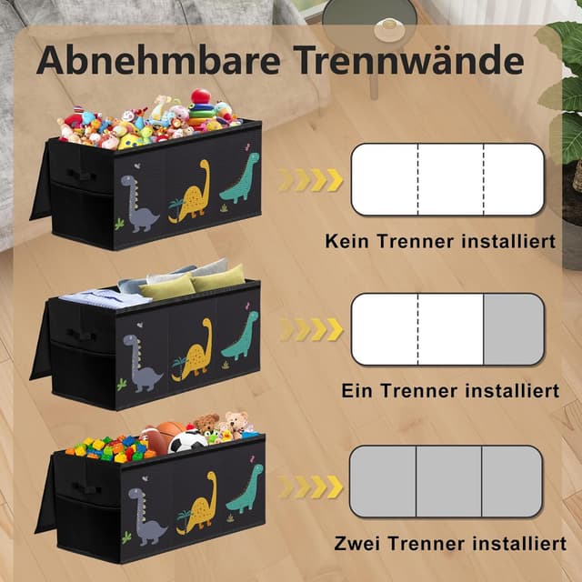 Detalle de Spielzeugkiste 96 x 34 x 39 cm faltbar