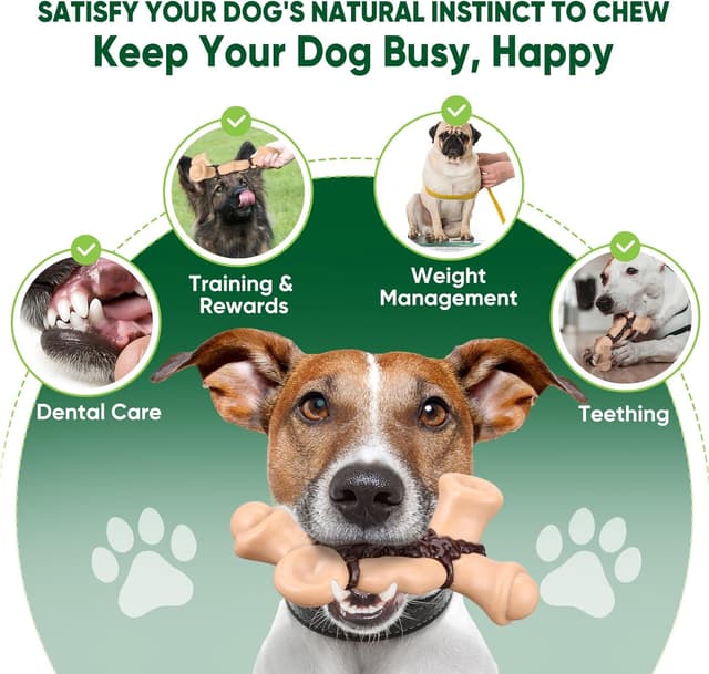 Detalle 2 de Durable nylon dog chew toys for aggressive chewers – 4 pack