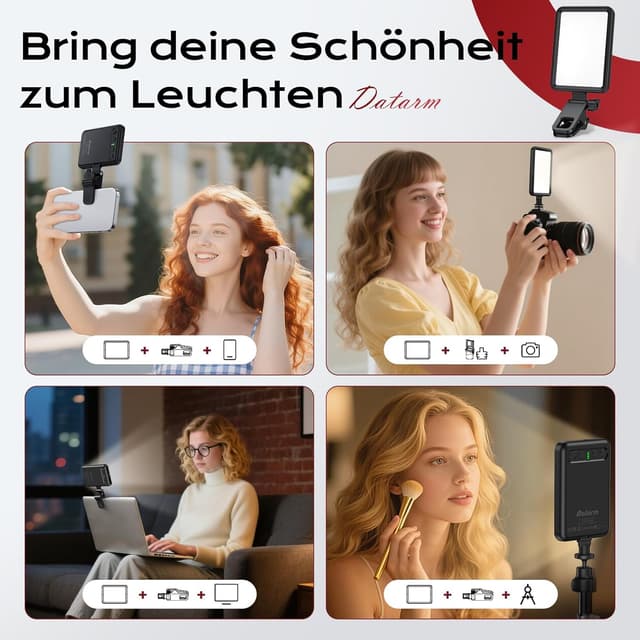 Thumbnail 5 de Wiederaufladbares Selfie-Licht 3000 mAh