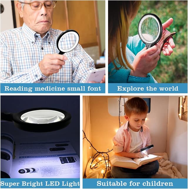 Thumbnail 5 de Lupe mit Licht 30×/60× Vergrößerung 🔍