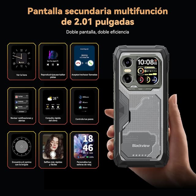 Thumbnail 5 de Blackview Xplore 1 5G Rugerizado 📱 36GB+256GB/2TB, 20000mAh, Pantalla 6.78" FHD+