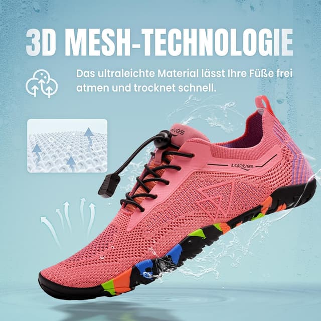 Detalle de WateLves Chaussures de bain et d’eau antidérapantes pour femmes et hommes (tailles 36 à 48)