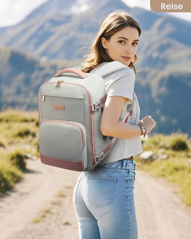 Detalle 2 de LOVEVOOK Ryanair Handgepäck Rucksack 40x30x20 cm (24 L) – Cabin Bag fürs Flugzeug