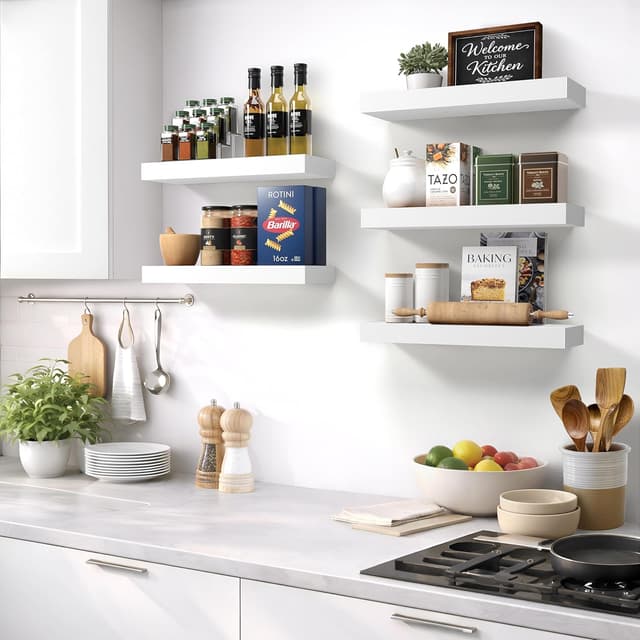 Thumbnail 4 de Sorbus Wall Floating Shelves 5 Pack