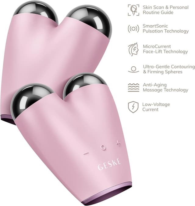 Detalle de GESKE SmartAppGuided™ MicroCurrent Face Lifter 6 en 1 – appareil de lifting visage anti-âge