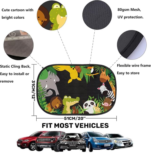 Thumbnail 1 de iZoeL Parasole Auto Bambini 51 x 31 cm